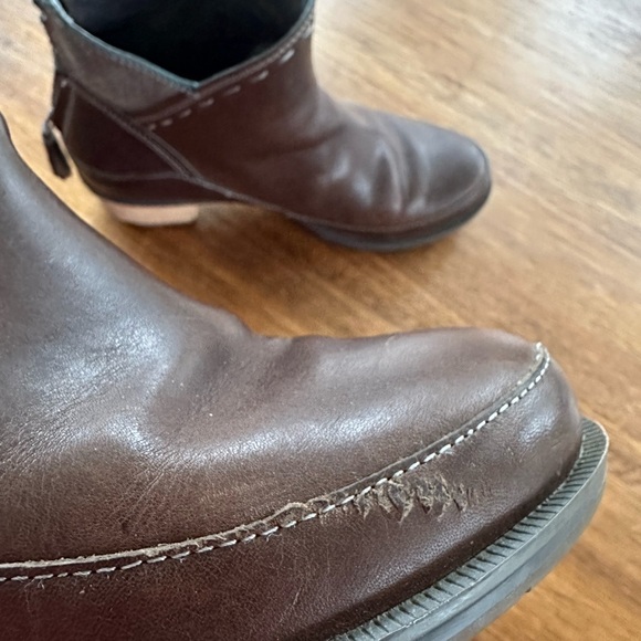 Chaco Cataluna Leather Ankle Boot Brown women’s size 8.5 - Picture 10 of 11